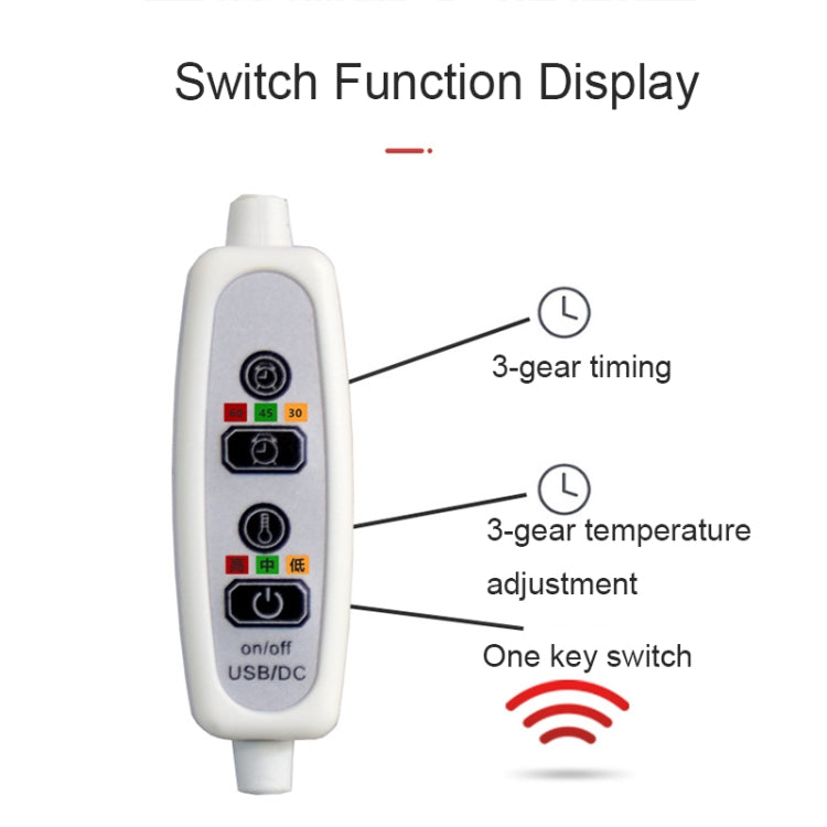 5V USB Heated Car Seat Cushion with Timer and Adjustable Temperature