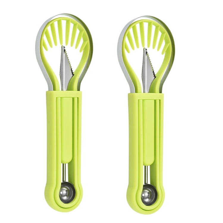 2 PCS 3 In 1 Fruit Digger Fruit Platter Carving Knife