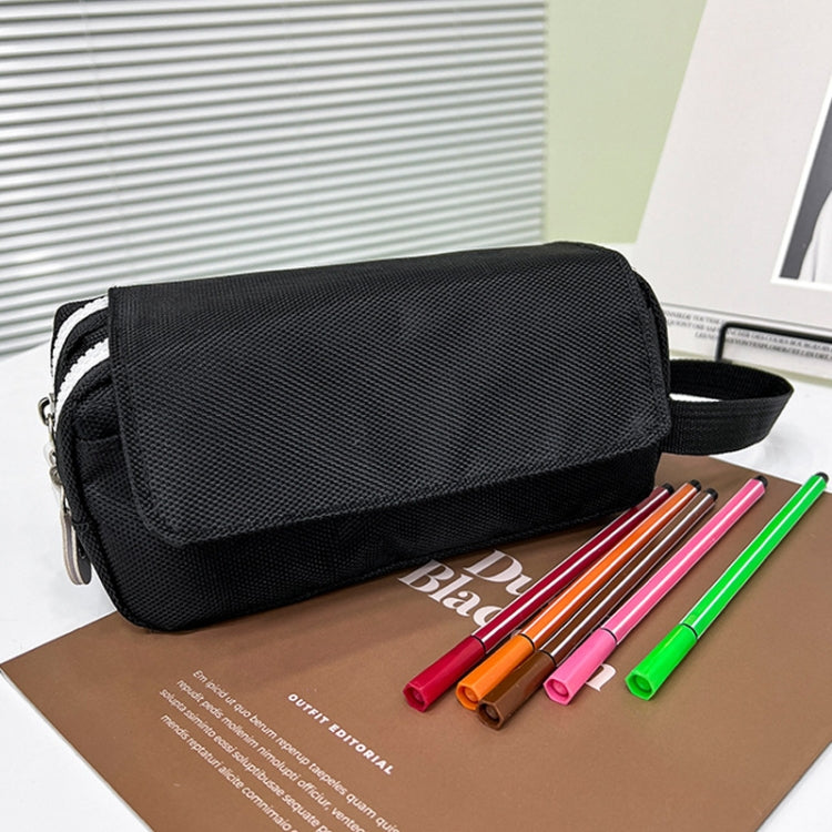 Multi-layer Large-capacity Pencil Case Hand-held Stationery Box Bag