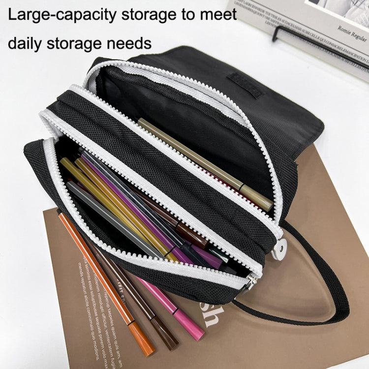 Multi-layer Large-capacity Pencil Case Hand-held Stationery Box Bag