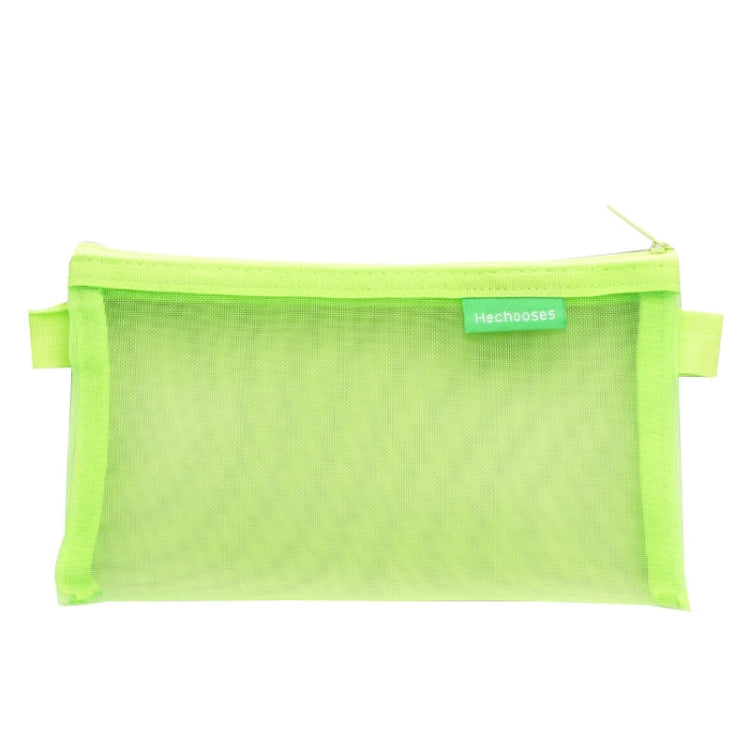 Hechooses D033 Transparent Mesh Exam Portable Pen Bag, Style: