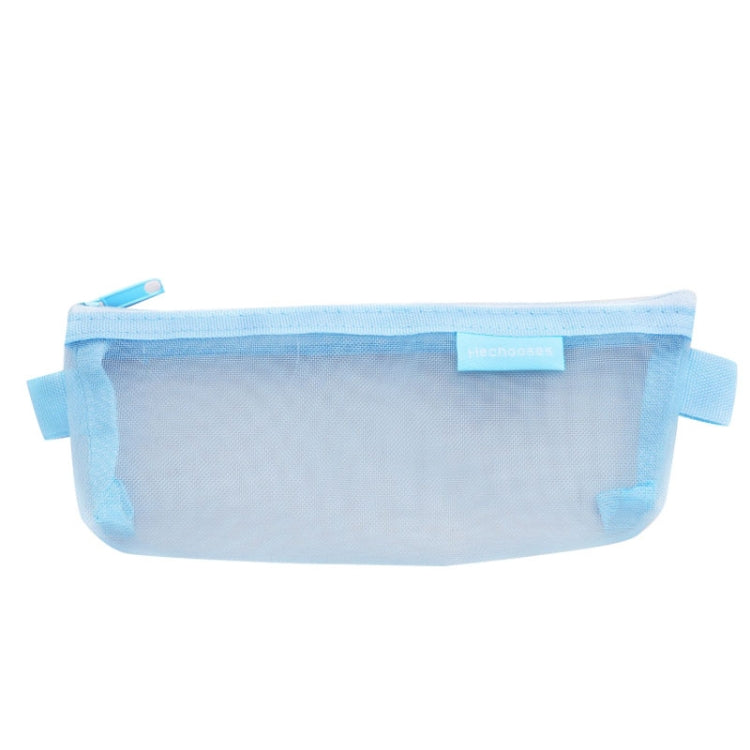 Hechooses D033 Transparent Mesh Exam Portable Pen Bag, Style: