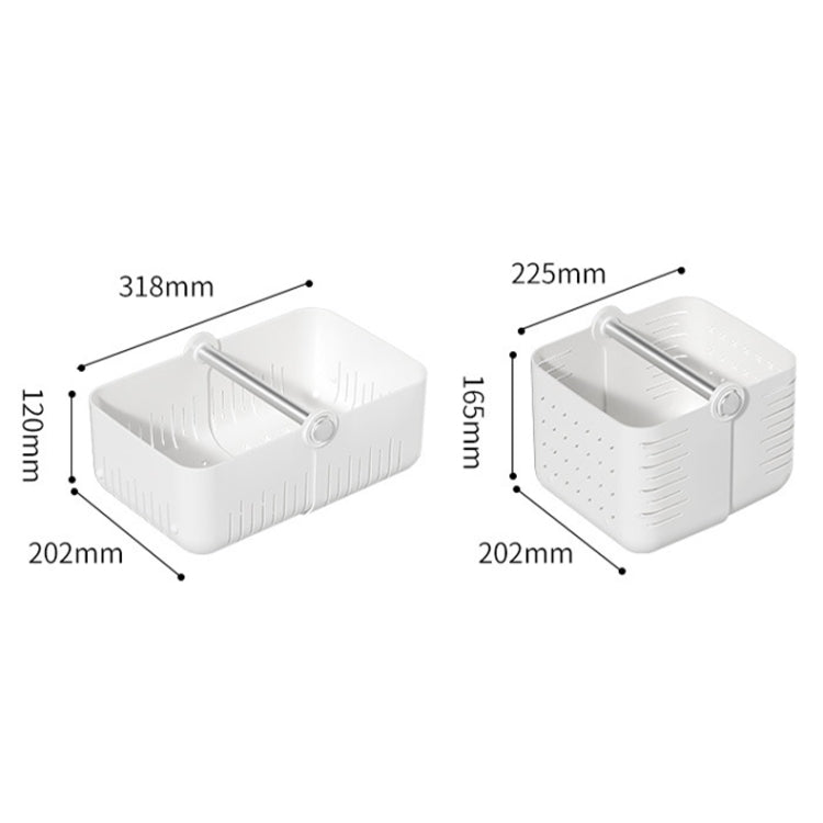 Bathroom Folding Sundries Storage Basket Kitchen Drain Storage Basket