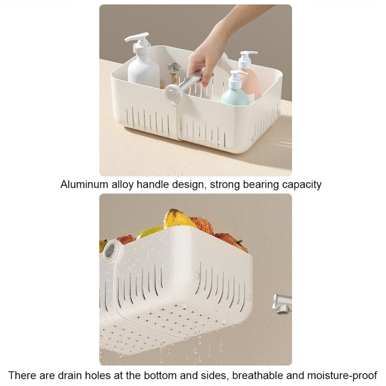 Bathroom Folding Sundries Storage Basket Kitchen Drain Storage Basket