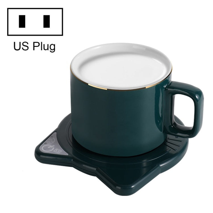 Automatic Heating Warm Coaster Hot Milk Coffee Cup Timed Thermos Cup Mat, US Plug