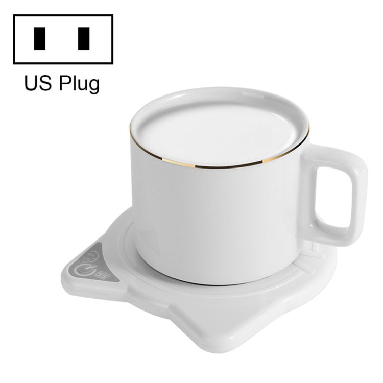 Automatic Heating Warm Coaster Hot Milk Coffee Cup Timed Thermos Cup Mat, US Plug