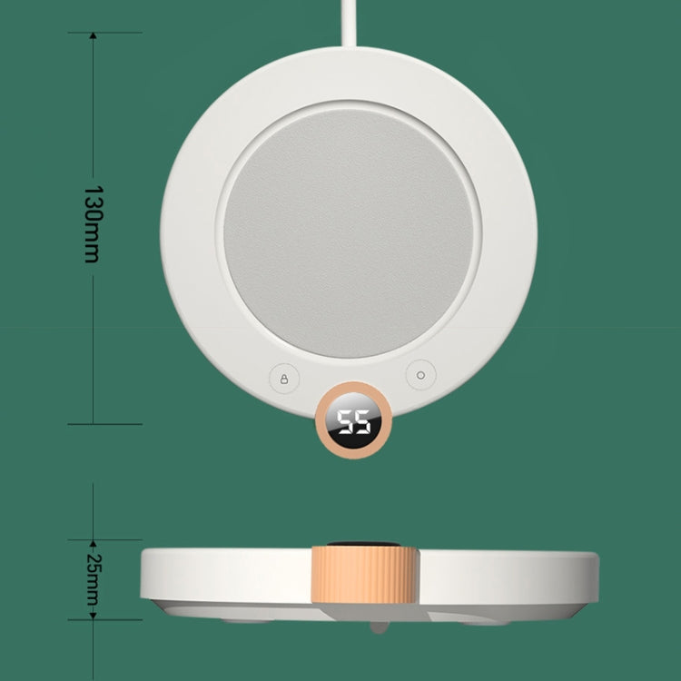 220V Home Thermostatic Coaster Timing Digital Display Warm Coaster, US Plug