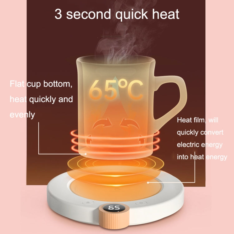 220V Home Thermostatic Coaster Timing Digital Display Warm Coaster, US Plug