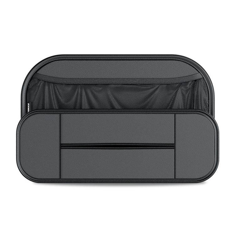 Chic Leather Car Seat Organiser with Versatile Storage Solutions