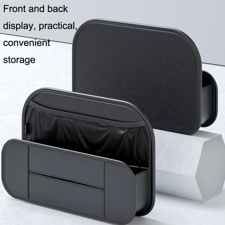 Chic Leather Car Seat Organiser with Versatile Storage Solutions
