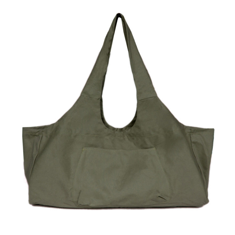 Canvas Breathable Yoga Bag Duffel Bag Fitness Clothing Travel Bag