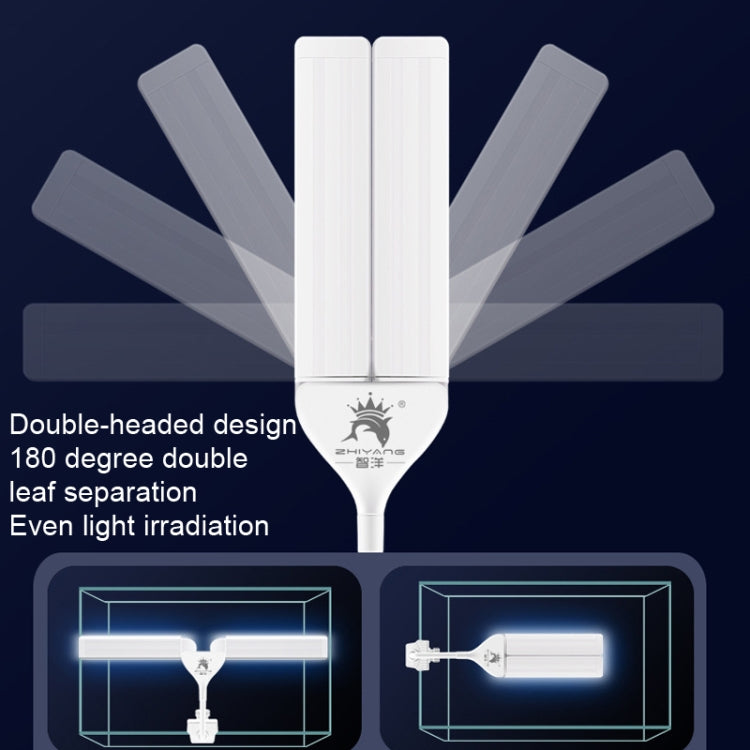 ZHIYANG Wide Angle Fish Tank Clip Light Aquarium LED Lighting, Style: