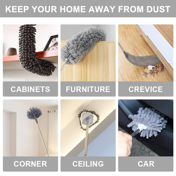 2.5m/100inch Dust Cleaner Sofa Extendable Duster Removal Household Cleaning tools