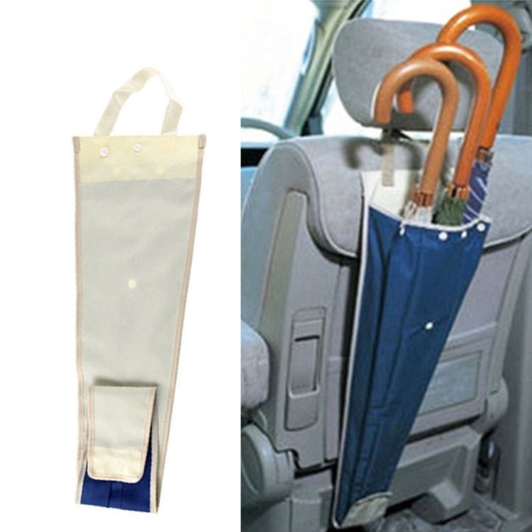 Compact Car Umbrella Storage Bag with Water Collector for Seat Back