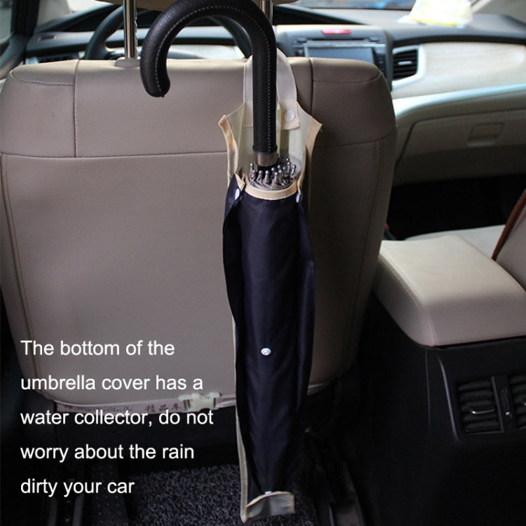 Compact Car Umbrella Storage Bag with Water Collector for Seat Back