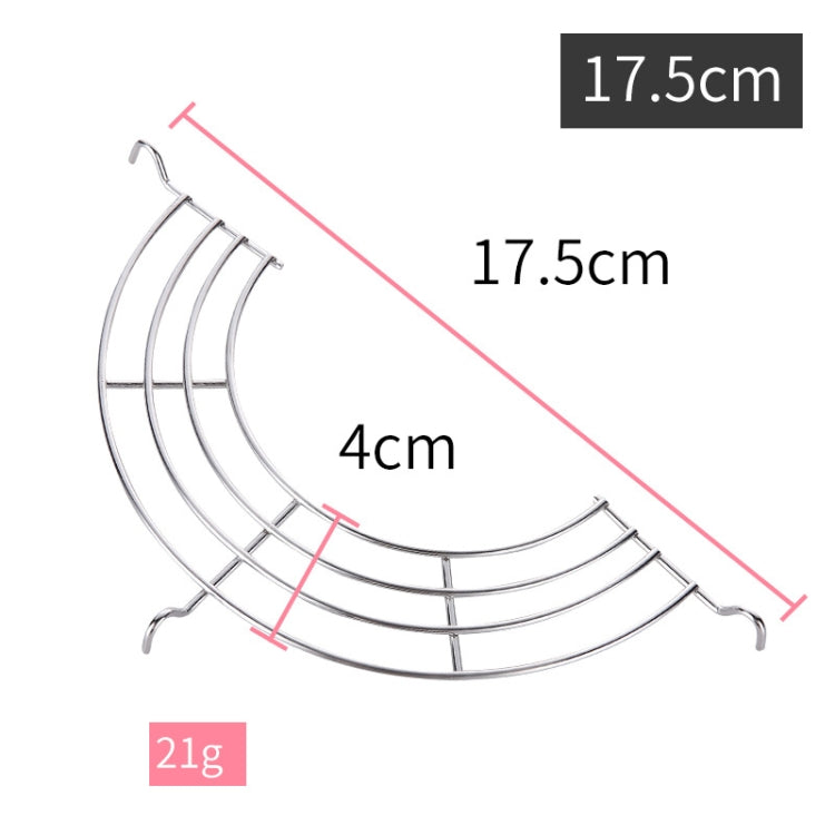 304 Stainless Steel Semicircular Drain Rack , Size: 20cm
