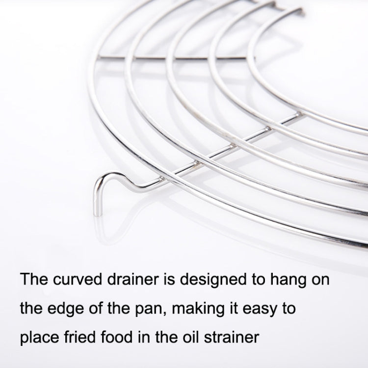 304 Stainless Steel Semicircular Drain Rack , Size: 20cm