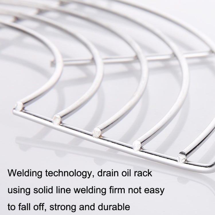 304 Stainless Steel Semicircular Drain Rack , Size: 20cm