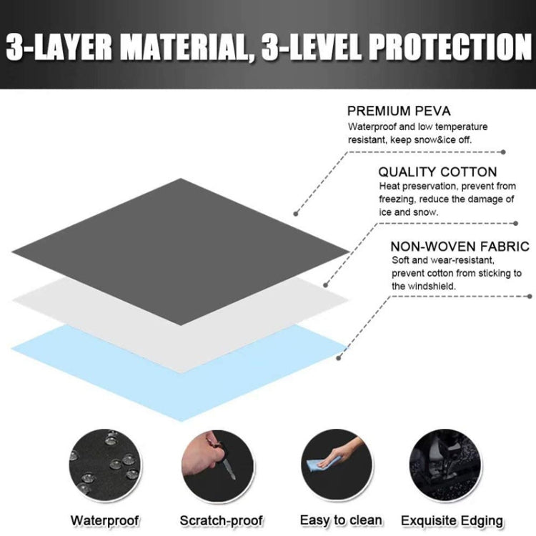 600D Oxford Cloth Car Snow Block Waterproof Windshield Coverings