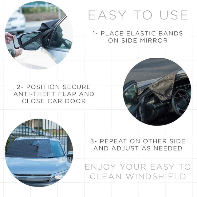 600D Oxford Cloth Car Snow Block Waterproof Windshield Coverings