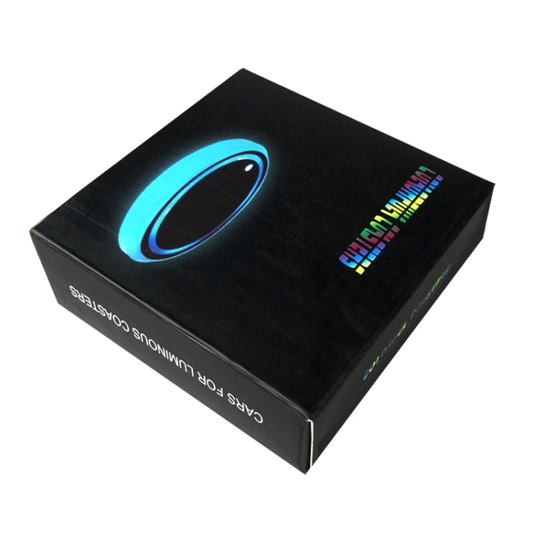 Colorful LED Luminous Coaster for Car Cup Holders - Smart Vibration and Light Sensor Atmosphere Lamp