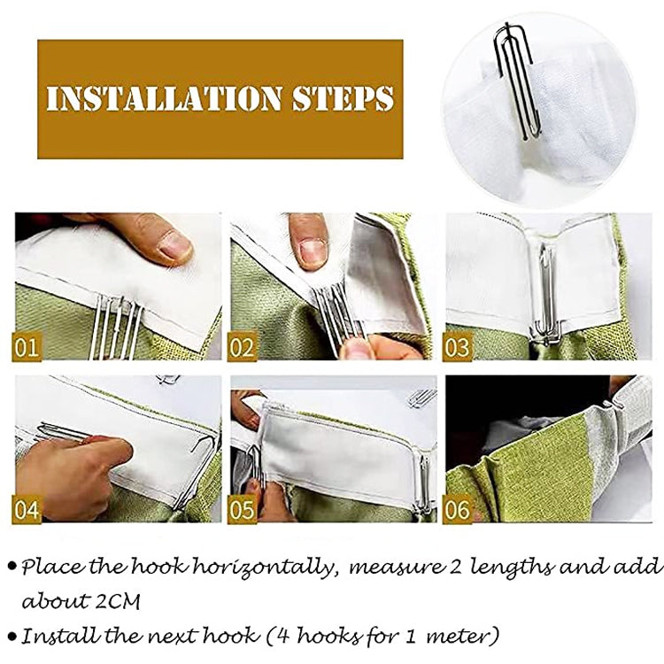2 Sets Four Claw Hook Set Curtain Replacement Hook