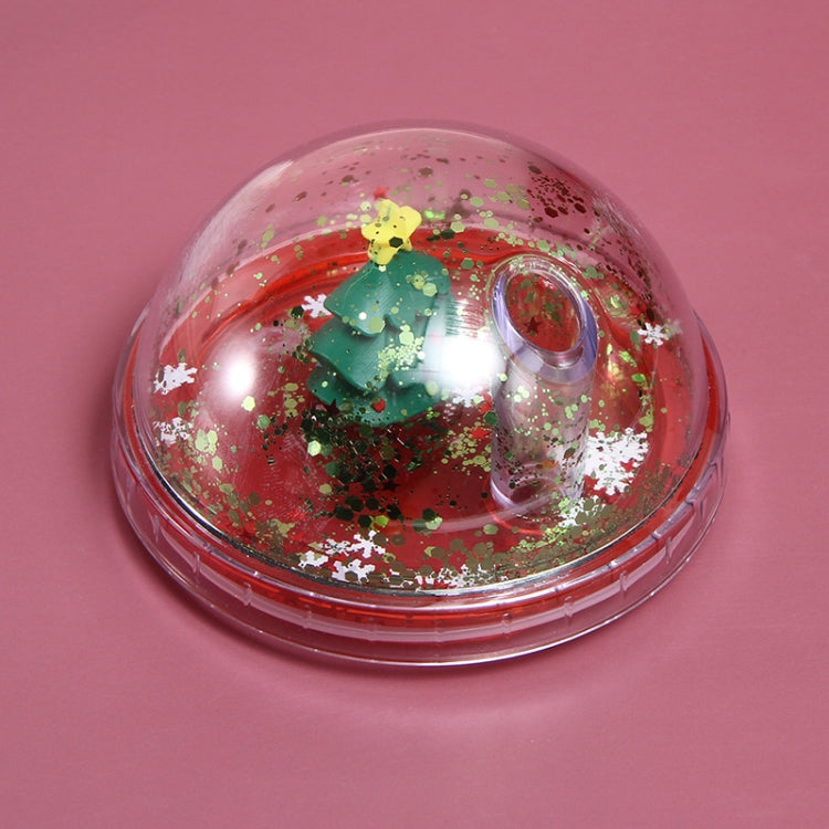 500ml Micro Landscape Plastic Cup Christmas Gift Double Cup