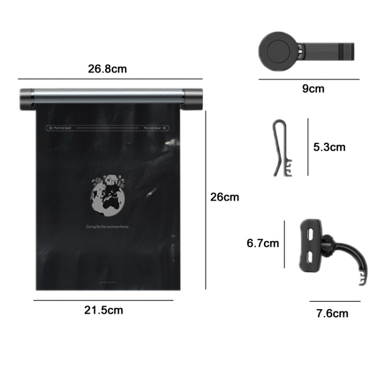 Car Seat Waste Bag Dispenser - Compact and Stylish Organiser for On-the-Go Cleanliness