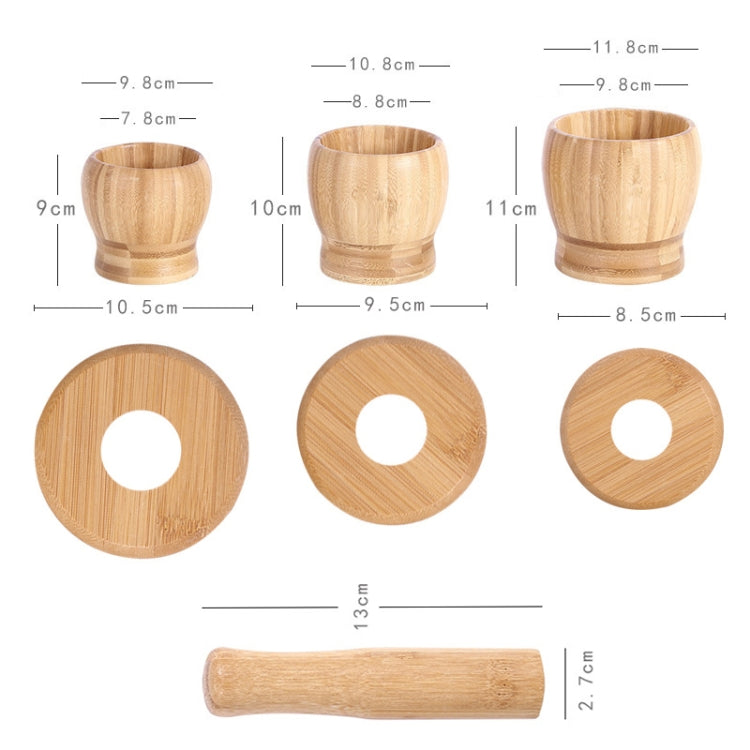 Kitchen Bamboo Garlic Pounder Food Stirrer