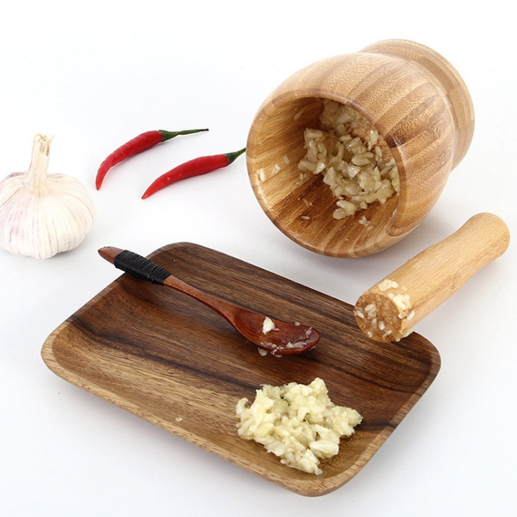 Kitchen Bamboo Garlic Pounder Food Stirrer