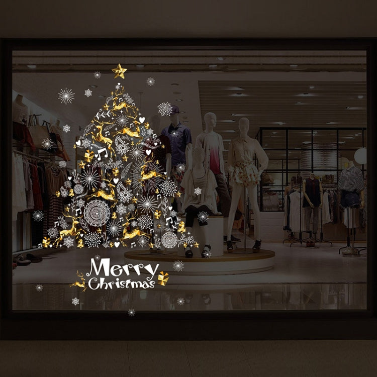 XH9293 Christmas Decoration Store Window Glass Self-adhesion Sticker, Size: 60x90cm