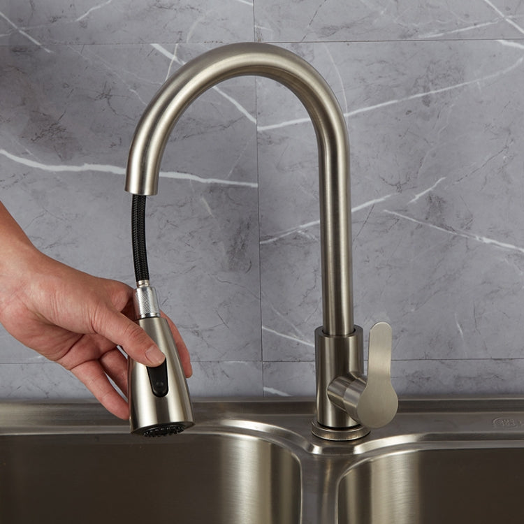 Kitchen Pull-out Faucet Stainless Steel Sink Telescopic Universal Faucet,Spec: