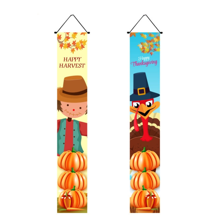 Thanksgiving Day Couplet Decoration Porch Hanging Flag