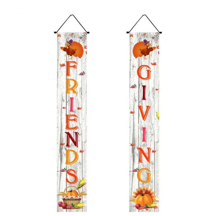 Thanksgiving Day Couplet Decoration Porch Hanging Flag