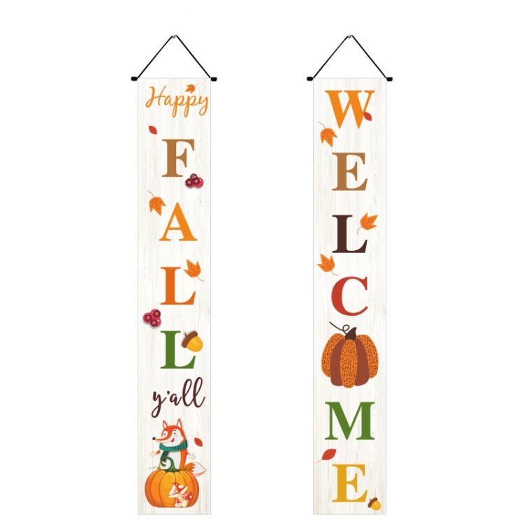 Thanksgiving Day Couplet Decoration Porch Hanging Flag