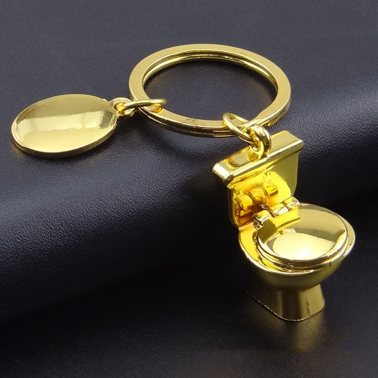 5-Piece Mini Toilet Keyring Pendant for Cars and Bags