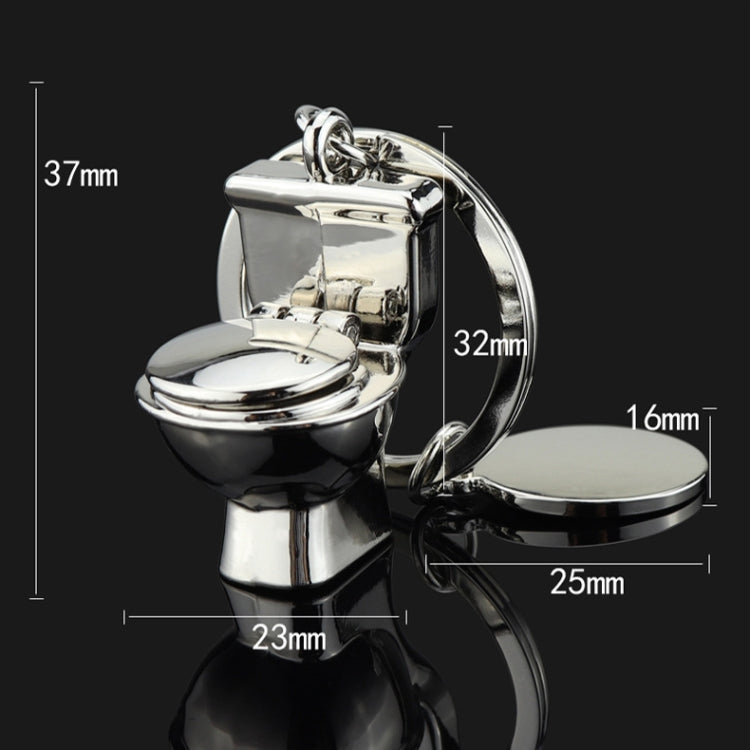 5-Piece Mini Toilet Keyring Pendant for Cars and Bags