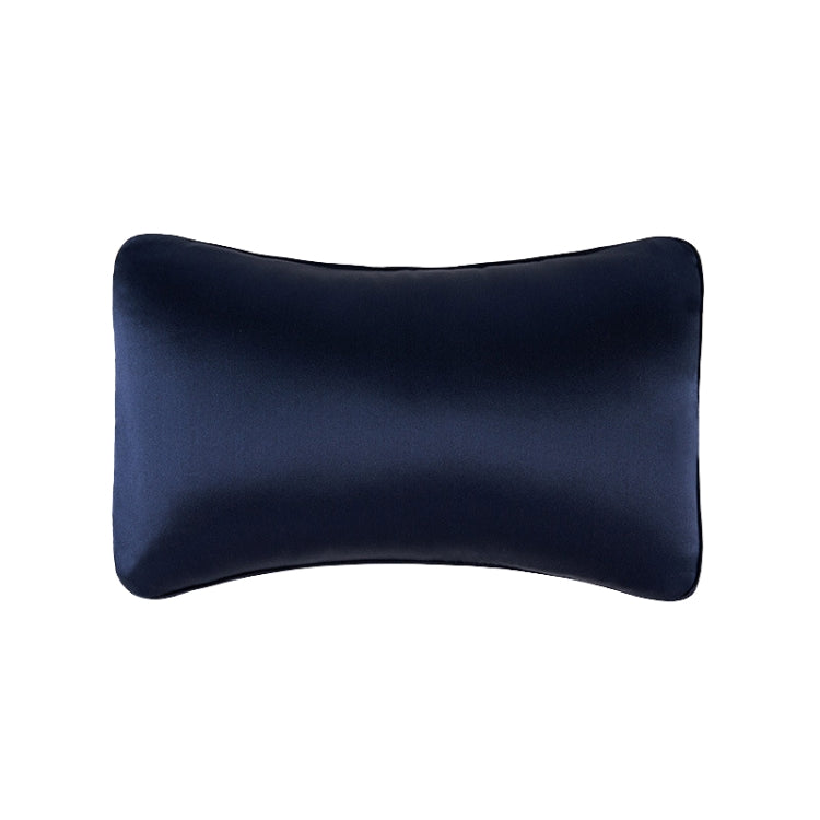 Luxurious Silk Car Neck Pillow with Memory Foam Lumbar Support