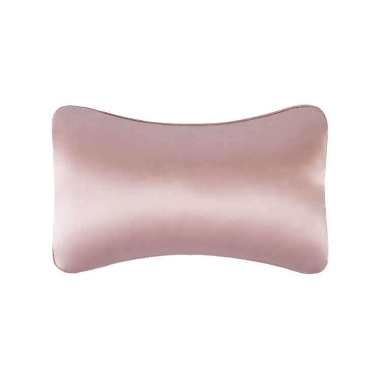 Luxurious Silk Car Neck Pillow with Memory Foam Lumbar Support