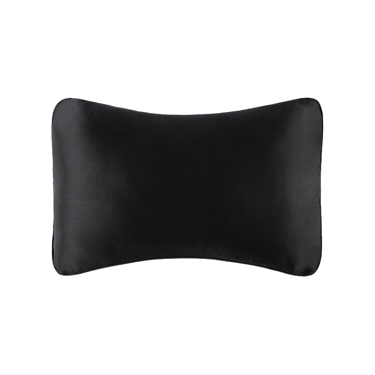 Luxurious Silk Car Neck Pillow with Memory Foam Lumbar Support