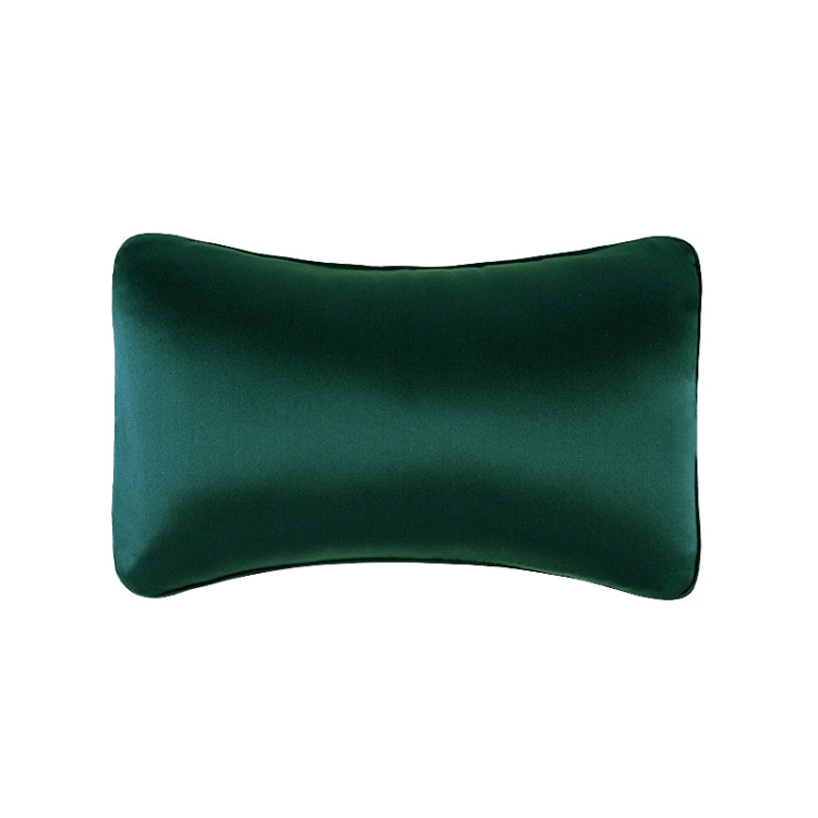 Luxurious Silk Car Neck Pillow with Memory Foam Lumbar Support