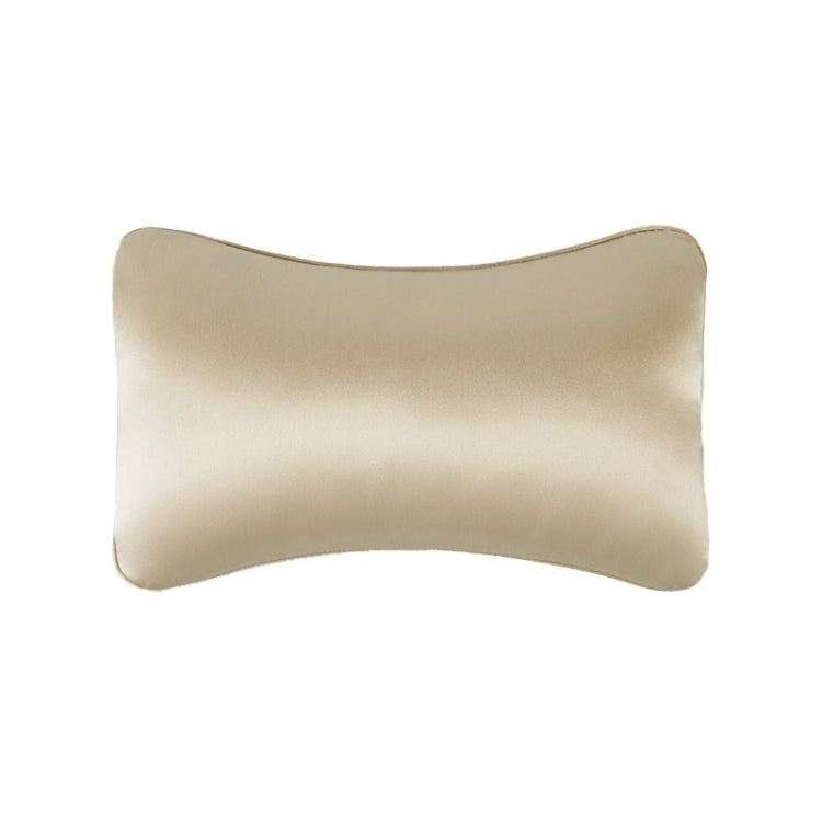 Luxurious Silk Car Neck Pillow with Memory Foam Lumbar Support