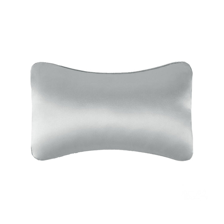 Luxurious Silk Car Neck Pillow with Memory Foam Lumbar Support