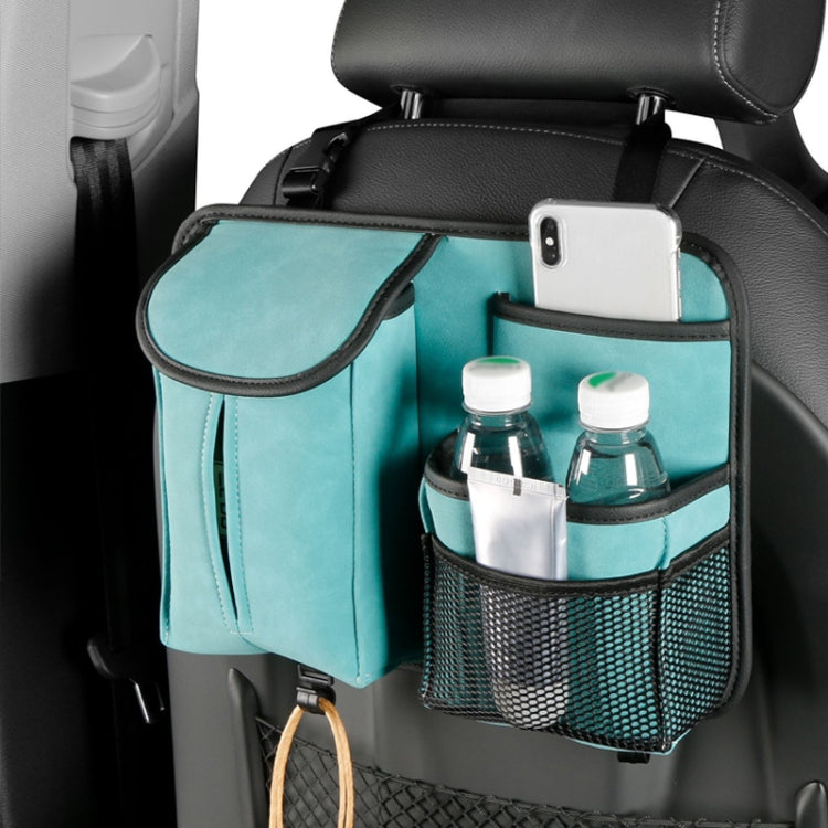 Luxurious Sheep Fur Multi-Functional Car Seat Back Tissue Holder with Hook