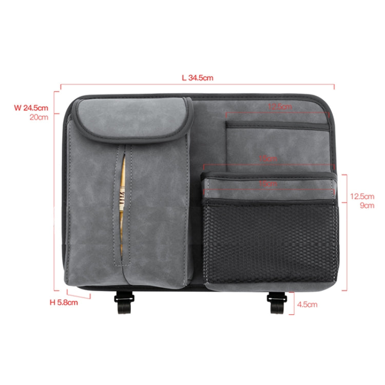 Luxurious Sheep Fur Multi-Functional Car Seat Back Tissue Holder with Hook