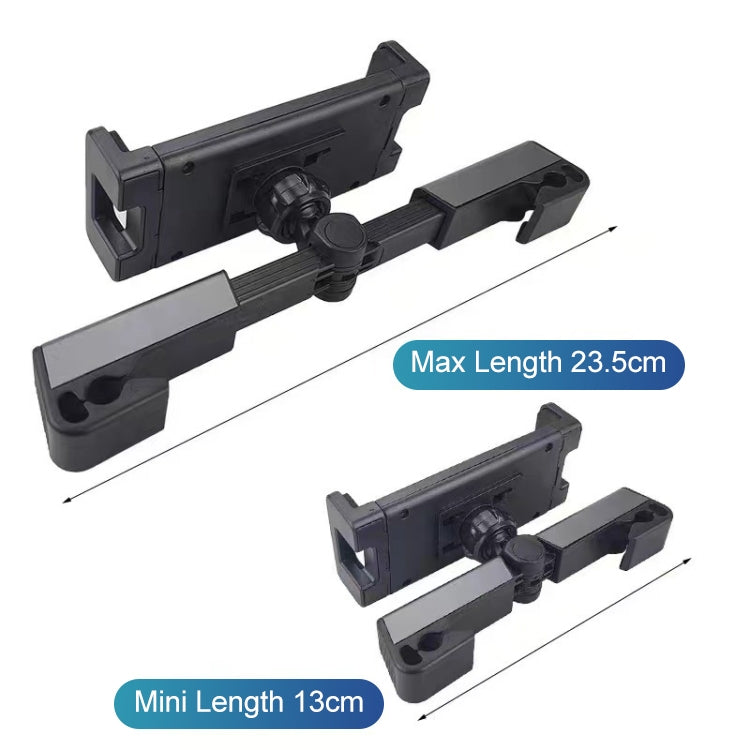 Rotatable Car Headrest Phone and Tablet Holder with Adjustable Bracket
