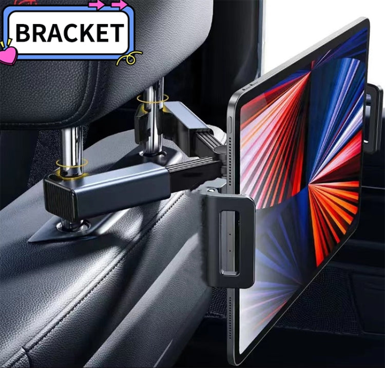 Rotatable Car Headrest Phone and Tablet Holder with Adjustable Bracket