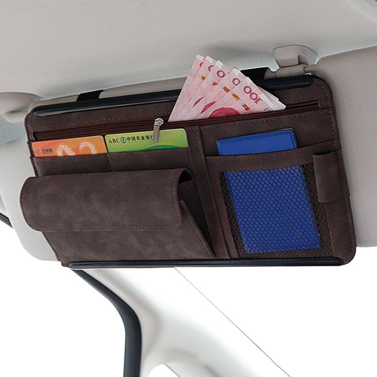 Fur-Lined Car Visor Storage Case - Stylish Glasses and Accessories Organiser