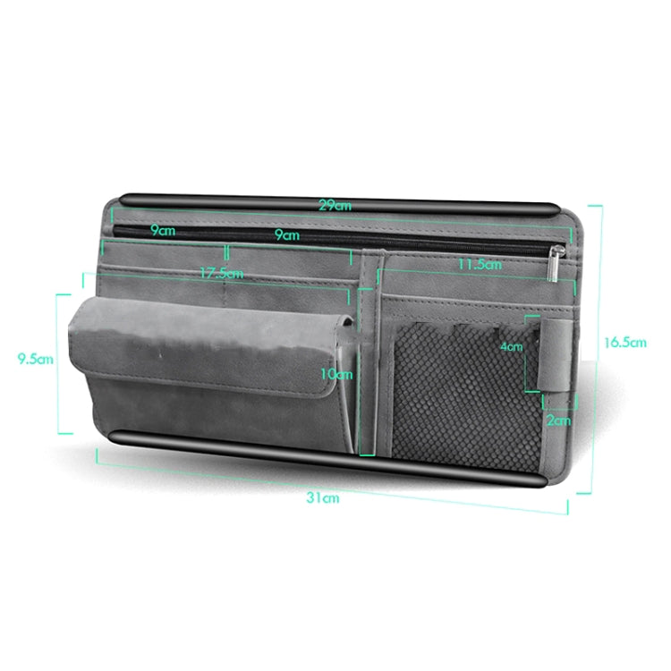 Fur-Lined Car Visor Storage Case - Stylish Glasses and Accessories Organiser
