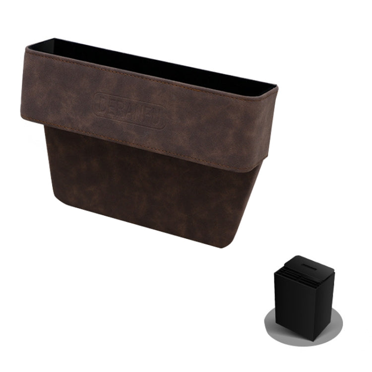 Luxurious Faux Fur Car Seat Organiser with Cup Holder and Coin Storage